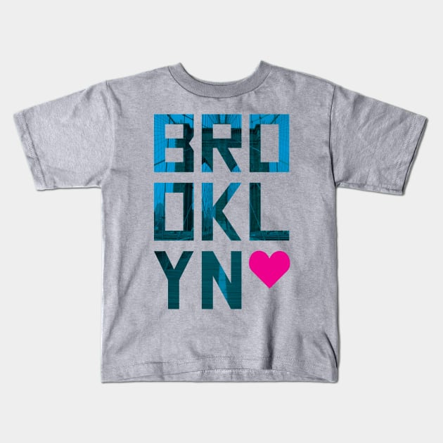 Brooklyn Love Kids T-Shirt by oddmatter